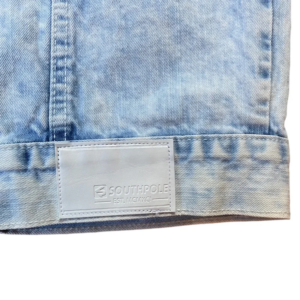 Vintage 1990s SOUTHPOLE Denim Acid Wash Trucker Jacket